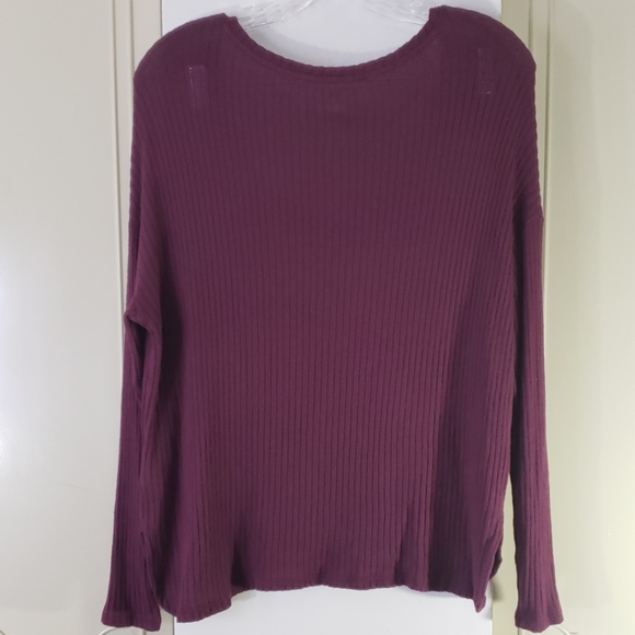 American Eagle soft & sexy rib long sleeve top - Picture 4 of 5